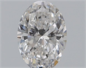 Natural Diamond 0.50 Carats, Oval with  Cut, E Color, SI1 Clarity and Certified by GIA
