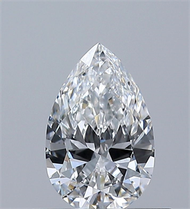 Foto Diamante Natural 0.50 quilates, De pera , Color F, claridad IF y certificado GIA de