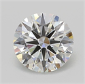Lab Grown Diamond 1.02 Carats, Round with Ideal Cut, D Color, VVS2 Clarity and Certified by IGI