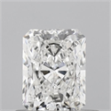 Natural Diamond 0.55 Carats, Radiant with  Cut, F Color, VVS1 Clarity and Certified by IGI