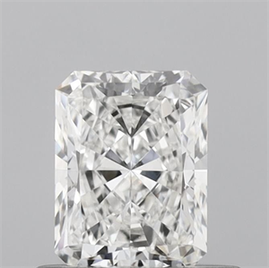 Picture of Natural Diamond 0.55 Carats, Radiant with  Cut, F Color, VVS1 Clarity and Certified by IGI