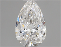 Diamante Natural 0.51 quilates, De pera , Color G, claridad VS2 y certificado GIA