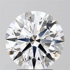 Picture of Lab Grown Diamond 3.03 Carats, Round with Ideal Cut, D Color, VS1 Clarity and Certified by IGI