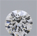 Natural Diamond 0.40 Carats, Round with Very Good Cut, H Color, SI2 Clarity and Certified by GIA
