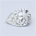 Natural Diamond 1.70 Carats, Pear with  Cut, E Color, VVS1 Clarity and Certified by GIA