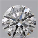 Lab Grown Diamond 0.71 Carats, Round with Ideal Cut, D Color, VVS1 Clarity and Certified by IGI