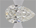Diamante Natural 0.62 quilates, De pera , Color G, claridad SI2 y certificado GIA