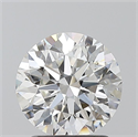 Natural Diamond 1.70 Carats, Round with Excellent Cut, F Color, SI1 Clarity and Certified by GIA