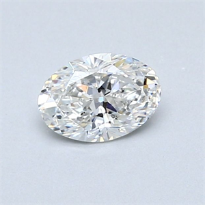 Picture of Natural Diamond 0.52 Carats, Oval with  Cut, F Color, SI1 Clarity and Certified by GIA