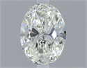 Natural Diamond 0.56 Carats, Oval with  Cut, J Color, VVS1 Clarity and Certified by GIA