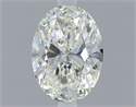 Natural Diamond 0.56 Carats, Oval with  Cut, J Color, VVS1 Clarity and Certified by GIA