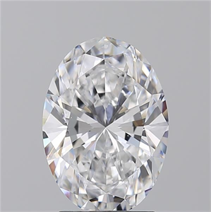 Picture of Natural Diamond 2.52 Carats, Oval with  Cut, D Color, VS2 Clarity and Certified by GIA