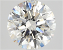 Natural Diamond 2.33 Carats, Round with Excellent Cut, H Color, VVS1 Clarity and Certified by GIA