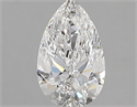 Natural Diamond 0.73 Carats, Pear with  Cut, E Color, VVS2 Clarity and Certified by GIA