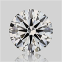 Natural Diamond 0.70 Carats, Round with Excellent Cut, I Color, IF Clarity and Certified by IGI