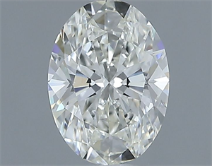 Picture of Natural Diamond 0.51 Carats, Oval with  Cut, I Color, IF Clarity and Certified by IGI