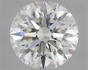 Picture of Natural Diamond 0.80 Carats, Round with Excellent Cut, K Color, VS2 Clarity and Certified by GIA