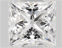 Natural Diamond 0.55 Carats, Princess with  Cut, D Color, VVS2 Clarity and Certified by GIA