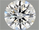 Diamante Natural 0.54 quilates, Redondo , Color H, claridad VS2 y certificado GIA