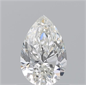 Natural Diamond 0.70 Carats, Pear with  Cut, H Color, VS2 Clarity and Certified by GIA