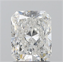 Natural Diamond 1.50 Carats, Radiant with  Cut, F Color, I1 Clarity and Certified by GIA