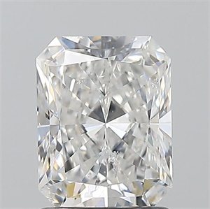 Foto Diamante Natural 1.50 quilates, Radiante , Color F, claridad I1 y certificado GIA de