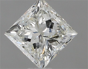 Picture of Natural Diamond 0.70 Carats, Princess with  Cut, J Color, VS1 Clarity and Certified by GIA