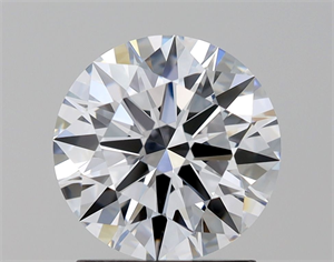 Picture of Lab Grown Diamond 1.55 Carats, Round with Excellent Cut, F Color, VVS2 Clarity and Certified by IGI