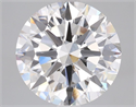 Lab Grown Diamond 3.39 Carats, Round with Excellent Cut, G Color, VS1 Clarity and Certified by IGI