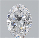 Natural Diamond 0.70 Carats, Oval with  Cut, D Color, VS1 Clarity and Certified by GIA