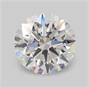 Lab Grown Diamond 1.04 Carats, Round with Ideal Cut, D Color, VS1 Clarity and Certified by IGI