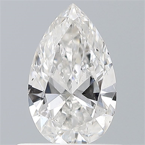 Picture of Natural Diamond 0.52 Carats, Pear with  Cut, E Color, SI1 Clarity and Certified by GIA
