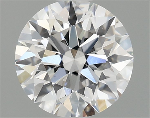 Picture of Lab Grown Diamond 1.08 Carats, Round with Excellent Cut, D Color, VS2 Clarity and Certified by IGI