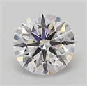 Lab Grown Diamond 1.06 Carats, Round with Ideal Cut, D Color, VVS2 Clarity and Certified by IGI