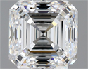 Natural Diamond 1.90 Carats, Asscher with  Cut, E Color, VS1 Clarity and Certified by GIA
