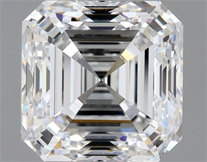 Picture of Natural Diamond 1.90 Carats, Asscher with  Cut, E Color, VS1 Clarity and Certified by GIA