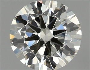 Picture of Natural Diamond 0.41 Carats, Round with Excellent Cut, K Color, VS1 Clarity and Certified by IGI
