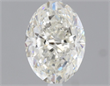 Natural Diamond 1.01 Carats, Oval with  Cut, G Color, VS2 Clarity and Certified by IGI