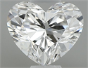 Natural Diamond 0.37 Carats, Heart with  Cut, G Color, SI1 Clarity and Certified by GIA