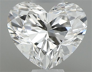 Picture of Natural Diamond 0.37 Carats, Heart with  Cut, G Color, SI1 Clarity and Certified by GIA