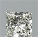 Natural Diamond 0.75 Carats, Princess with  Cut, K Color, VVS1 Clarity and Certified by GIA