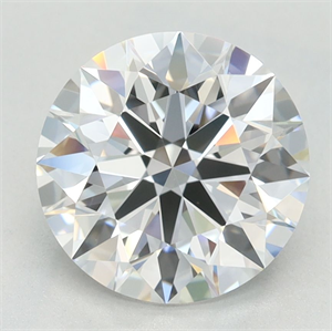 Picture of Lab Grown Diamond 2.31 Carats, Round with Excellent Cut, D Color, VVS1 Clarity and Certified by GIA