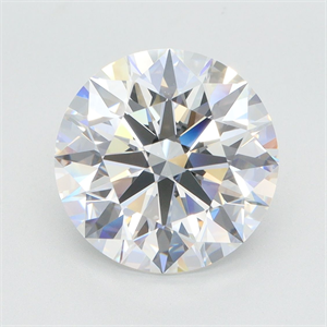 Picture of Lab Grown Diamond 4.35 Carats, Round with Ideal Cut, F Color, VVS2 Clarity and Certified by IGI
