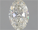 Natural Diamond 0.76 Carats, Oval with  Cut, I Color, SI1 Clarity and Certified by GIA