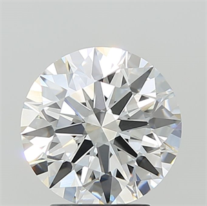 Picture of Lab Grown Diamond 3.10 Carats, Round with Ideal Cut, E Color, VVS2 Clarity and Certified by IGI