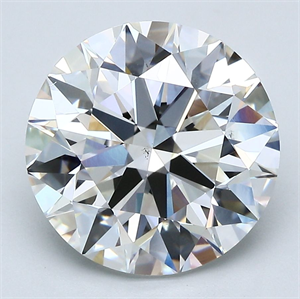 Picture of Natural Diamond 5.68 Carats, Round with Excellent Cut, G Color, SI1 Clarity and Certified by GIA