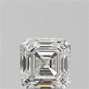 Foto Diamante Natural 1.71 quilates, Asscher , Color H, claridad SI1 y certificado GIA de