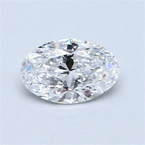 Picture of Natural Diamond 0.61 Carats, Oval with  Cut, D Color, VS2 Clarity and Certified by GIA