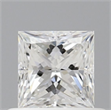 Natural Diamond 0.50 Carats, Princess with  Cut, F Color, VS1 Clarity and Certified by GIA