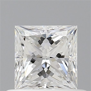Picture of Natural Diamond 0.50 Carats, Princess with  Cut, F Color, VS1 Clarity and Certified by GIA